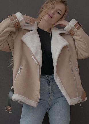 Стильная дубленка женская.