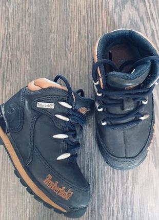 Демисезонные кожаные ботинки timberland