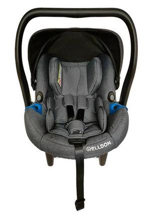 Автокресло welldon diadem new (графитовый) + база isofix (bs06n-tm-002)3 фото