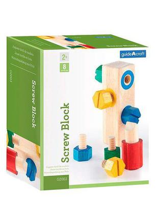 Ігровий набір guidecraft manipulatives блок з гвинтами (g2003)