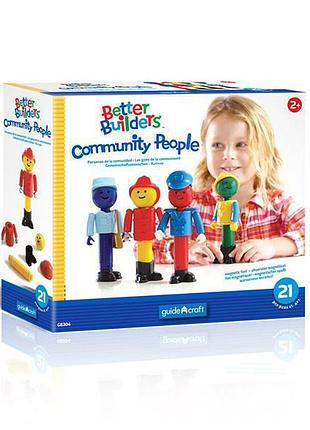 Набор фигурок к конструкторам guidecraft better builders профессии (g8304) 7