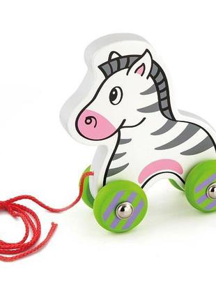 Іграшка-каталка viga toys "зебра" (50093)