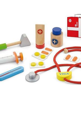 Іграшка viga toys "валізка доктора" (50530)