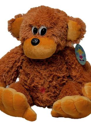 Мягкая игрушка алина обезьяна 55 см коричневая1 фото