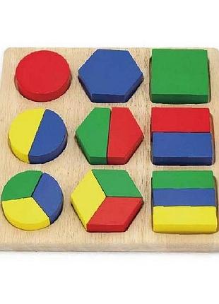 Пазл viga toys "формы" (58573)