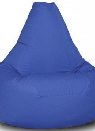Кресло-мешок груша хатка детская синяя (до 5 лет)