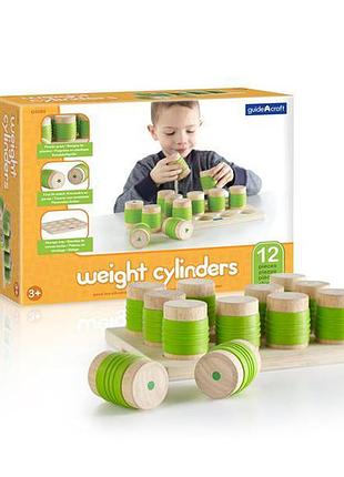 Набор для обучения guidecraft manipulatives вес и цилиндры (g5085)