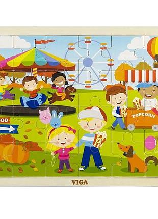 Пазл viga toys "времена года. осень" (51271)