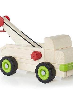 Іграшка guidecraft block science trucks великий евакуатор (g7532)2 фото