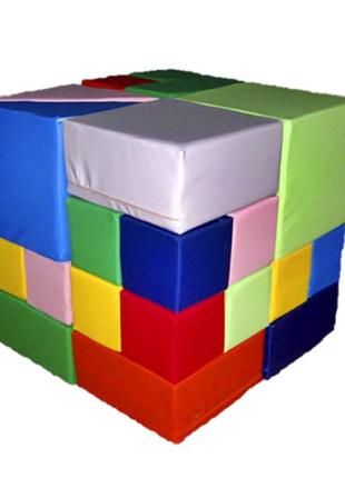Мягкий конструктор кубик рубика, 28 эл.