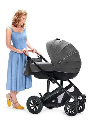 Универсальная коляска 2 в 1 kinderkraft prime gray (kkwprimgry0200)4 фото