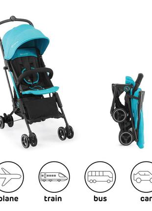 Прогулочная коляска kinderkraft mini dot turquoise (kkwminitrq0000)2 фото