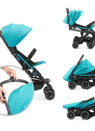 Прогулочная коляска kinderkraft mini dot turquoise (kkwminitrq0000)7 фото