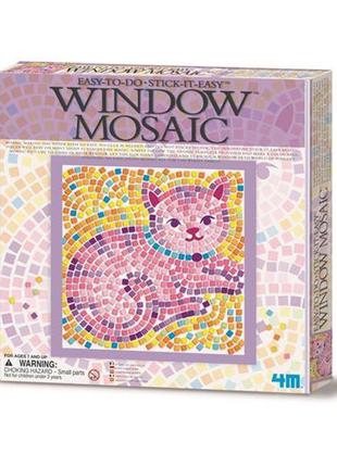 Набор для творчества 4m мозаика на окно (в ассортименте бабочка/дельфин/котенок) (00-04526)