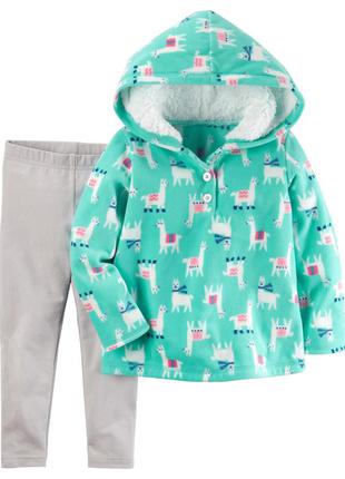 Утеплений костюм carters для дівчаток