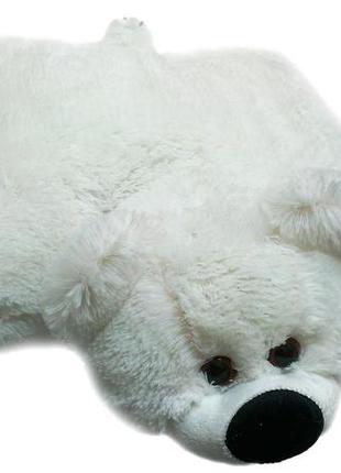 Подушка-іграшка аліна ведмедик 45 см біла