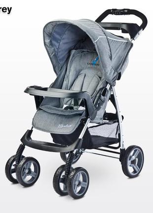 Дитяча прогулянкова коляска caretero monaco grey