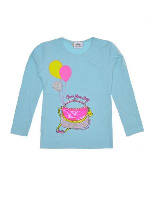 Реглан дитячий на дівчинку блакитний