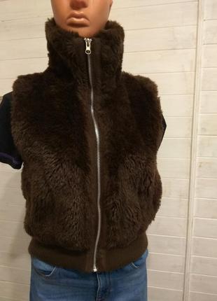 Меховая жилетка miss e-vie 14-15y miss e-vie