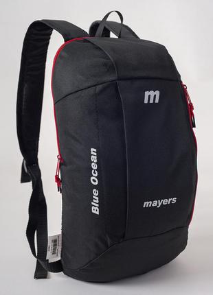 Детский городской маленький рюкзак mayers черный 10 l унисекс (мв0117)2 фото