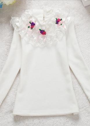 Кофта белая для девочки нарядная