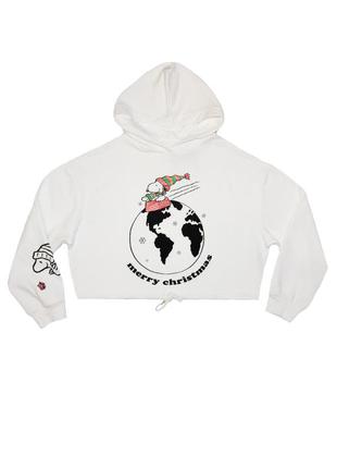 Худи на флисе женское новогоднее c&a