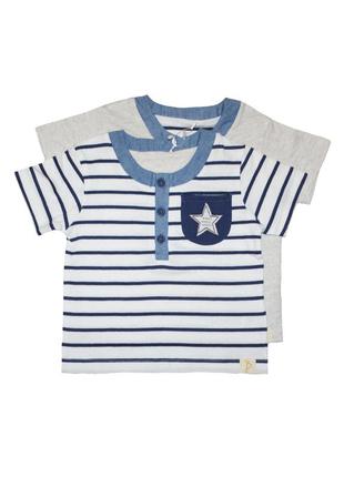 Комплект футболок для хлопчика немовляти (2шт)1 фото