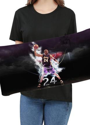 Рушник банний з принтом баскетбол спортивний рушник фітнес (35х75см)1 фото