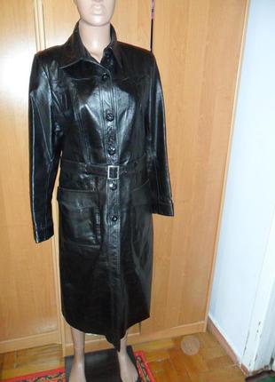 Пальто шкіряне