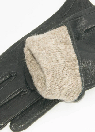 Рукавички чоловічі шкіряні рукавички з оленячої шкіри з підкладкою вовняної6 фото