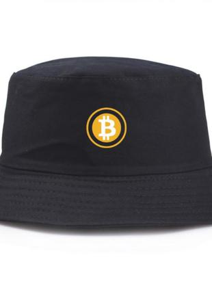 Панама шляпа bitcoin биткоин черная  56-58 см1 фото