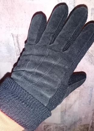 Замшевые, кожаные перчатки debenhams1 фото