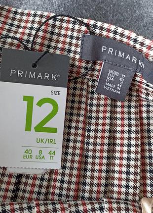 📌 юбка в гусиную лапку primark4 фото