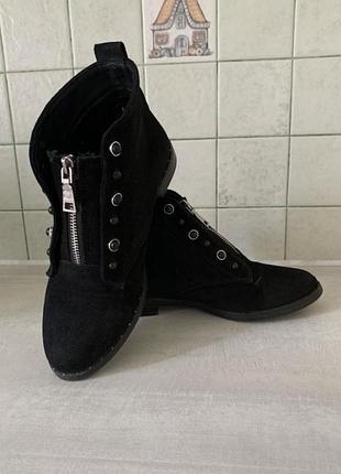 Ботинки замш