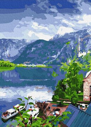 Картина за номерами вид на гірське озеро