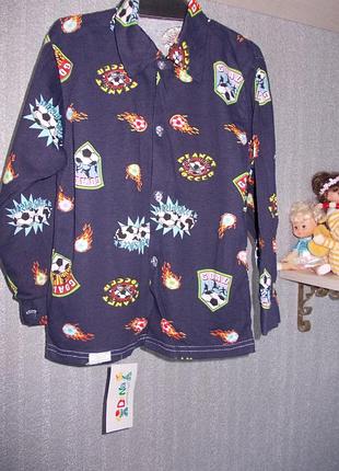 Нова сорочка на сина 222-128-134 довж-52,шир-37,рукав-42