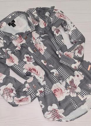 Стильная рубашка блуза firetrap  девочке 6-7 лет бу англия