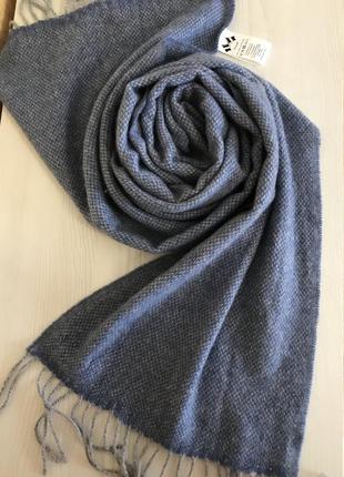 Статусний шарф jp scarf jean paul шерсть denim 183*31 made in italy