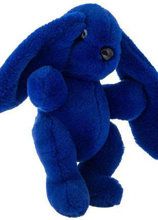 Кролик 37 см алина синий4 фото