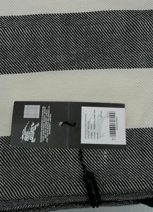 Burberry шарф женский кашемировый тонкий бежево серый8 фото