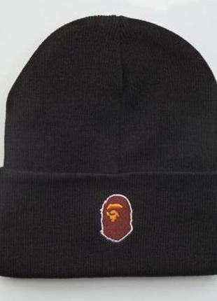 Шапка bathing ape размер one size черная