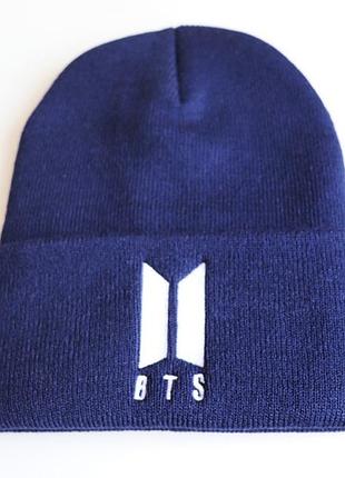 Шапка bts синяя