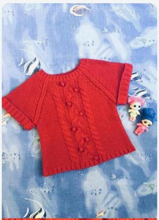 Жилет вязаный с шерстью