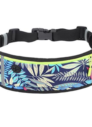 Спортивная сумка на пояс  для бега спорта фитнеса лист
