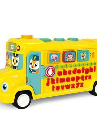 Музична розвиваюча іграшка hola toys шкільний автобус (3126)1 фото