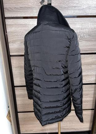 Брендовий подовжена класна куртка пуховик з вовною від tommy hilfiger♥️3 фото