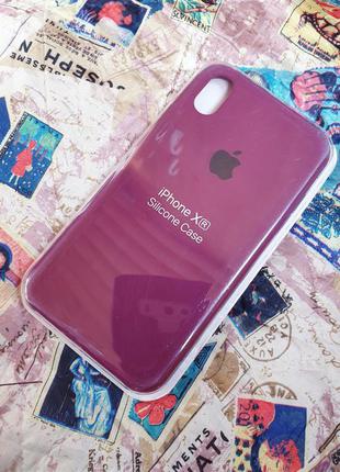 Чехол iphone xr silicone case айфон
