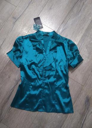 Блуза изумрудного цвета oggi, размер 170/84,новая