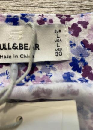 Мини-юбка pull&bear на запáхе с принтом новая5 фото