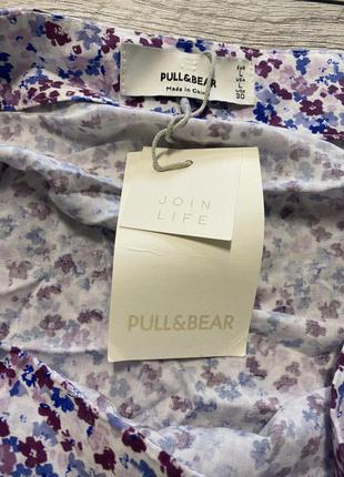 Мини-юбка pull&bear на запáхе с принтом новая6 фото